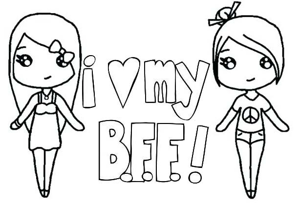 Bff Coloring Pages | Coloringnori - Coloring Pages for Kids