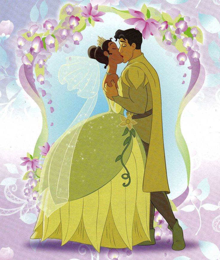 Photo of Tiana & Naveen's kiss for fans of The Princess and the Frog.