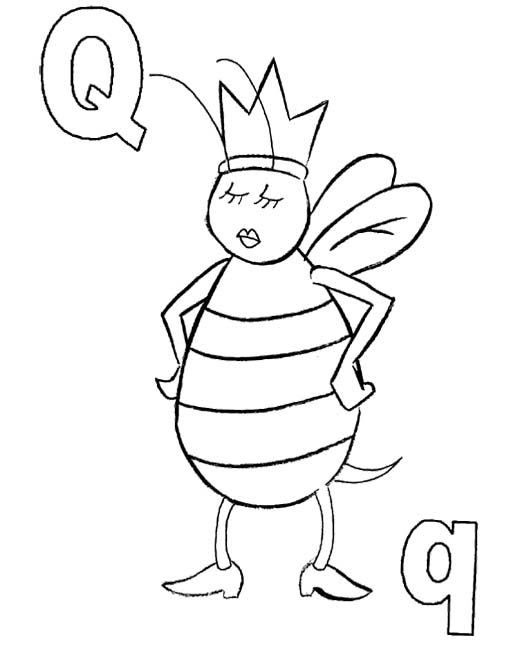 Queen Bee Coloring Pages : Queen Coloring Pages | Free download on
