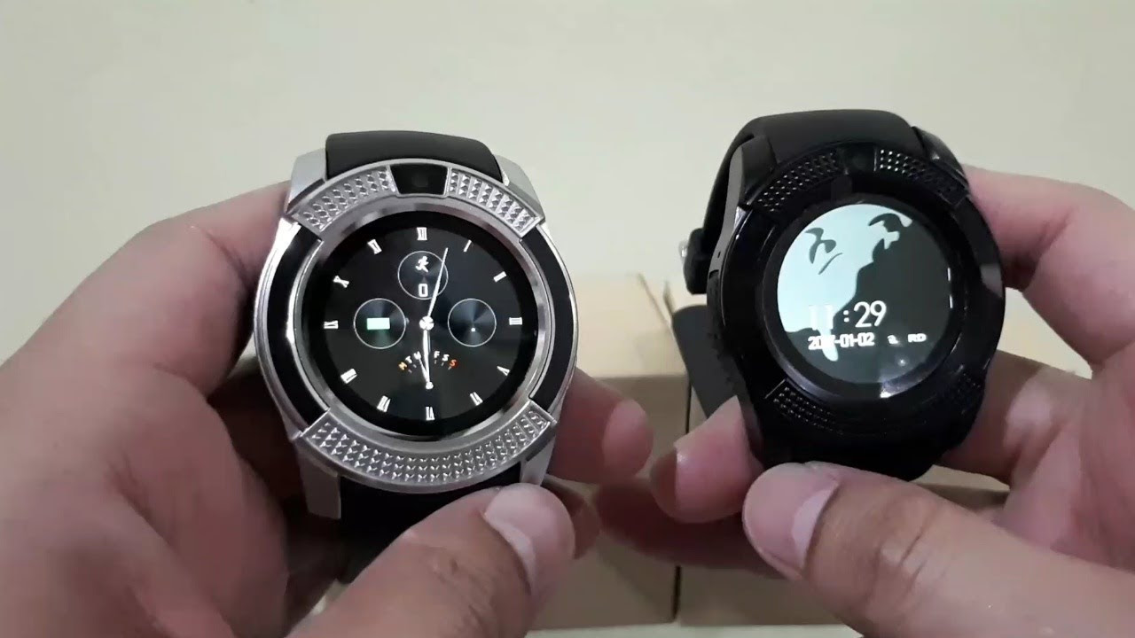 smartwatch v8 black