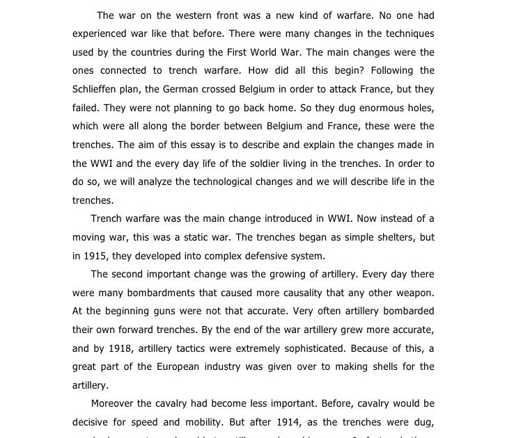 thesis statement of world war 2