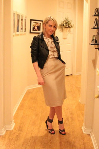 khaki and leather