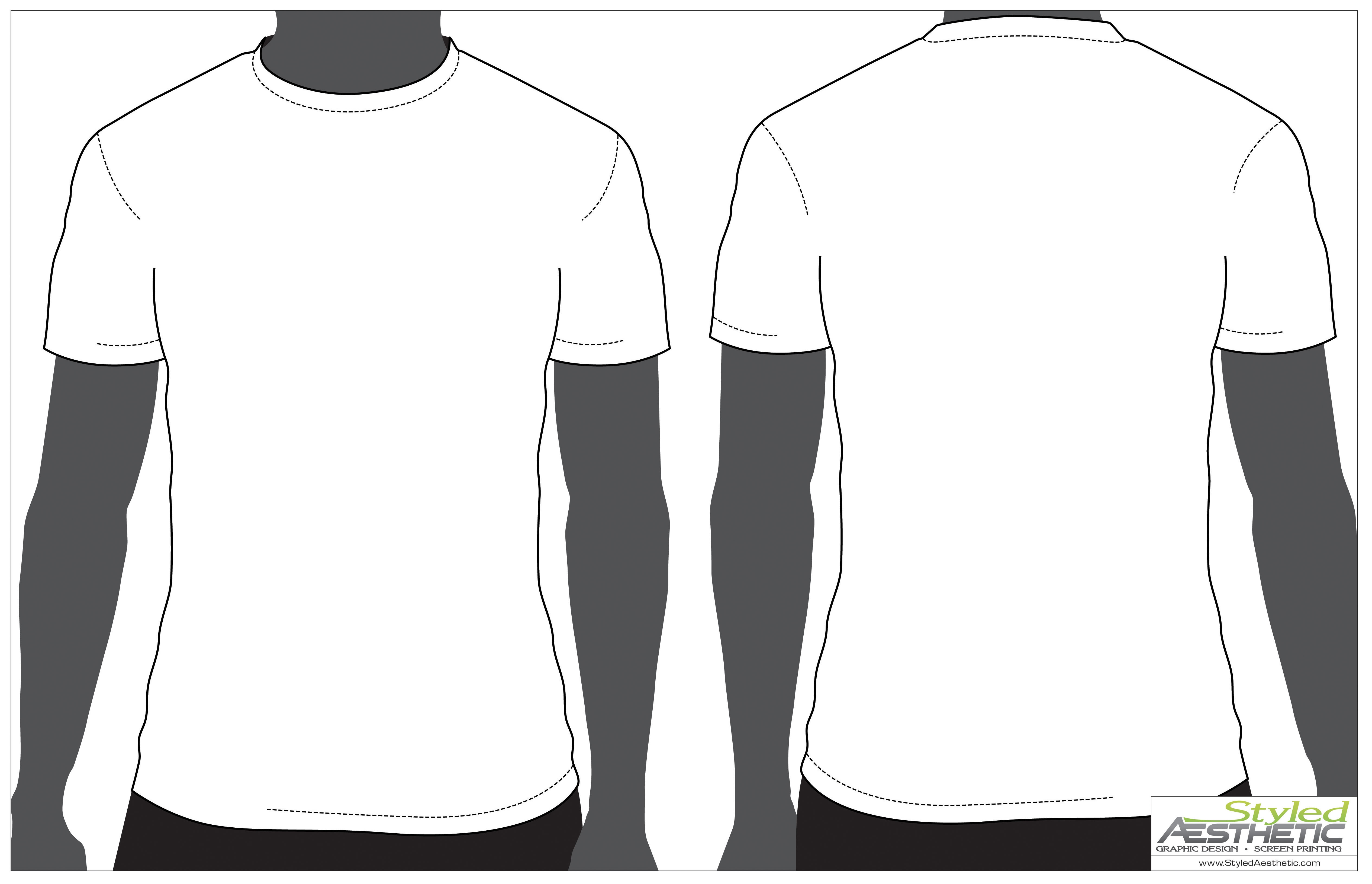 Blank T Shirt Design In Blank Tee Shirt Template