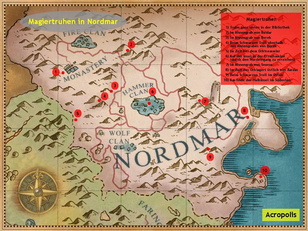Gothic 3 Nordmar Karte | Karte
