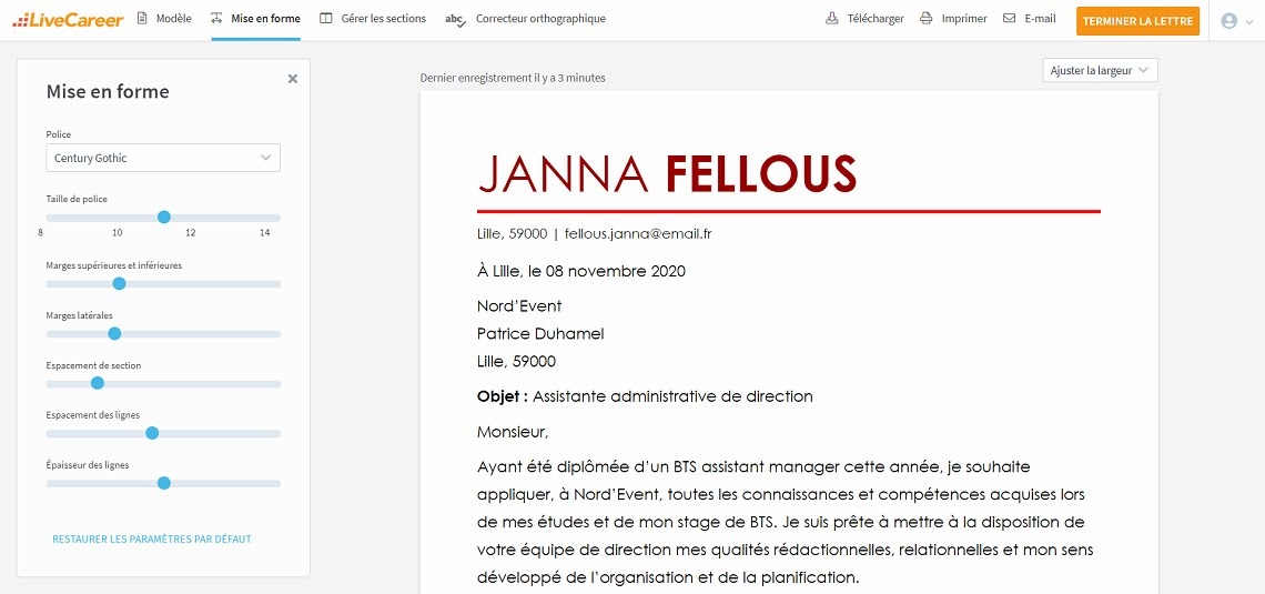 Lettre De Remerciement Suite à Une Entrevue  Exemple de Lettre