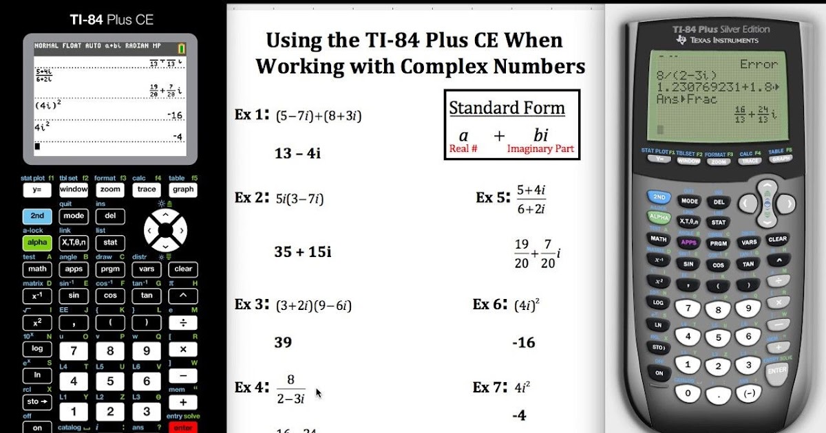 How To Write Fractions On A Ti-84 Plus Ce