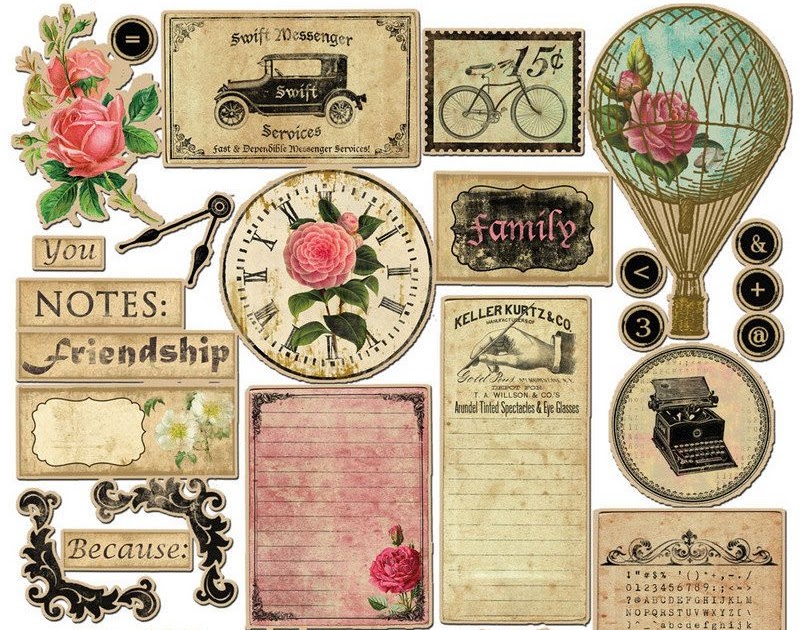 Vintage Stickers For Journal - SITCREK