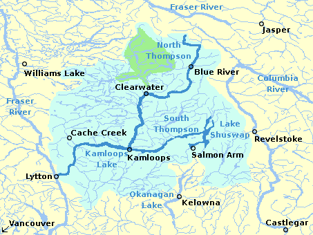 info: map of british columbia rivers