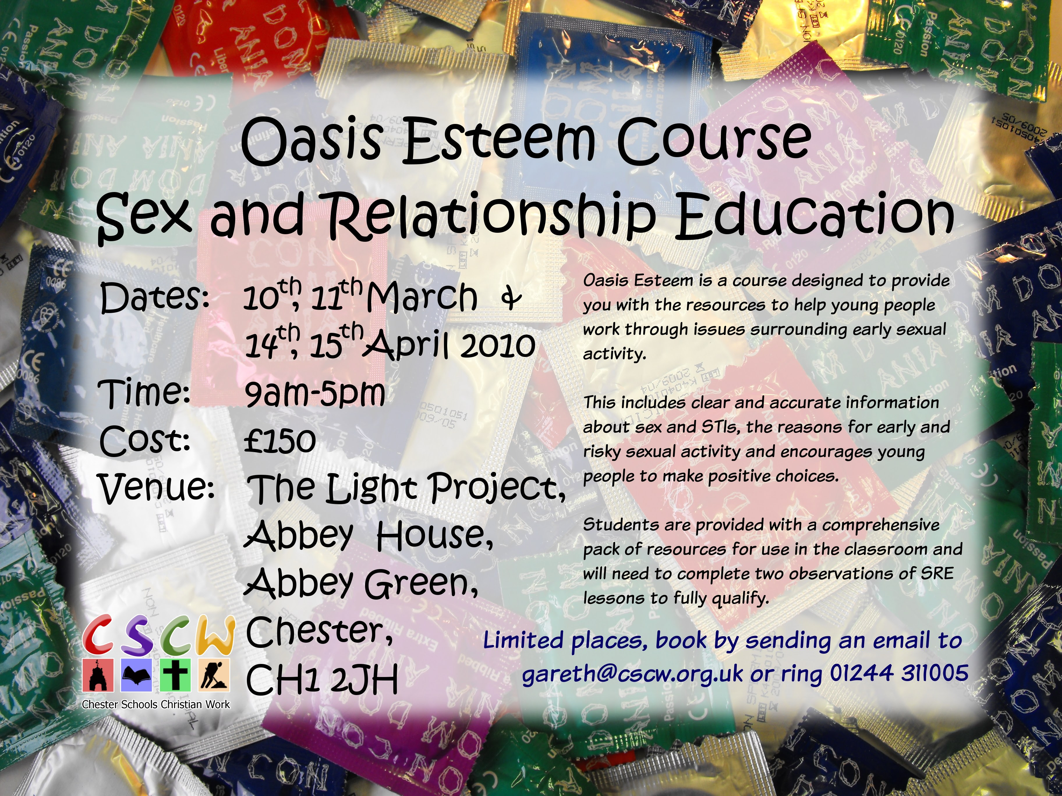 Sex and Relationship Education Course in Chester