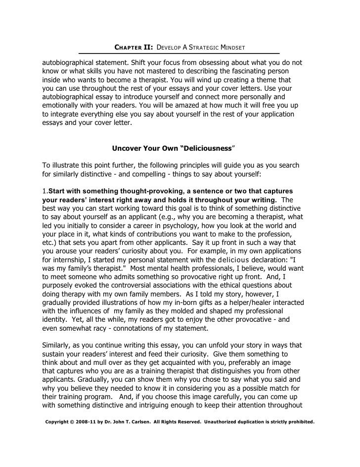 how to write an essay about yourself example