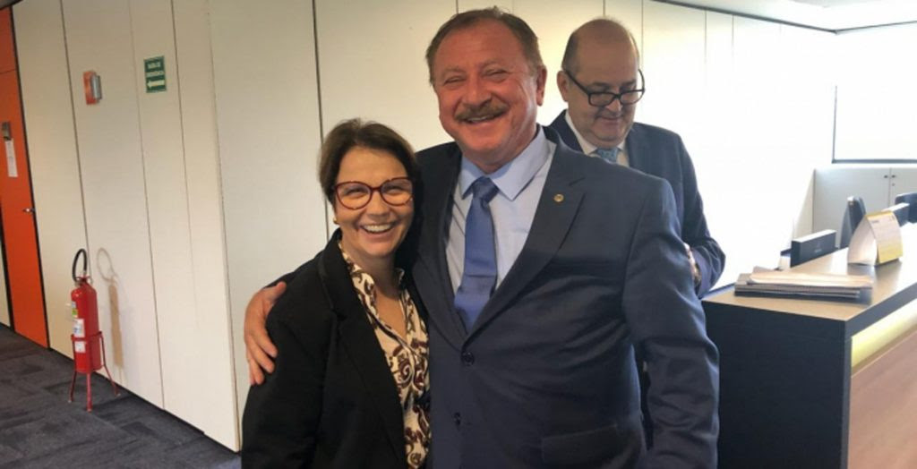 Nabhan Garcia com a Ministra da Agricultura Tereza Cristina