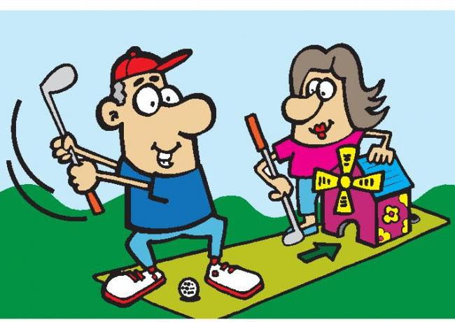 Crazy Golf Cartoon Images