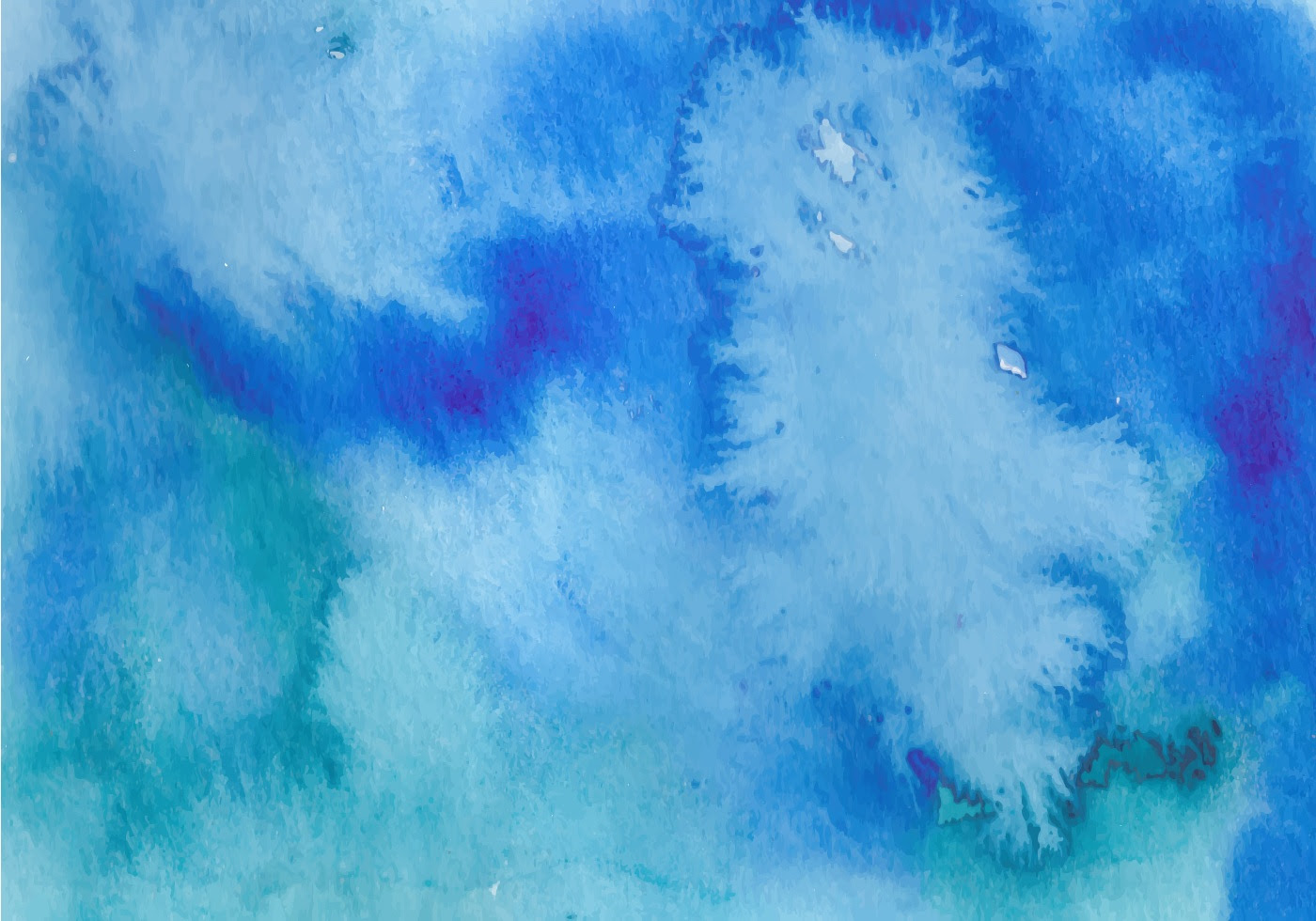 Dark Blue Free Vector Watercolor Background - Download ...
