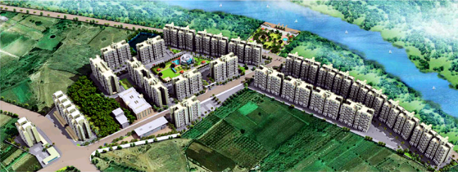 Ishwar Parmar Group's River Residency on Dehu Alandi Road at Chikhali, PCMC, Pune 412114 - Layout Plan