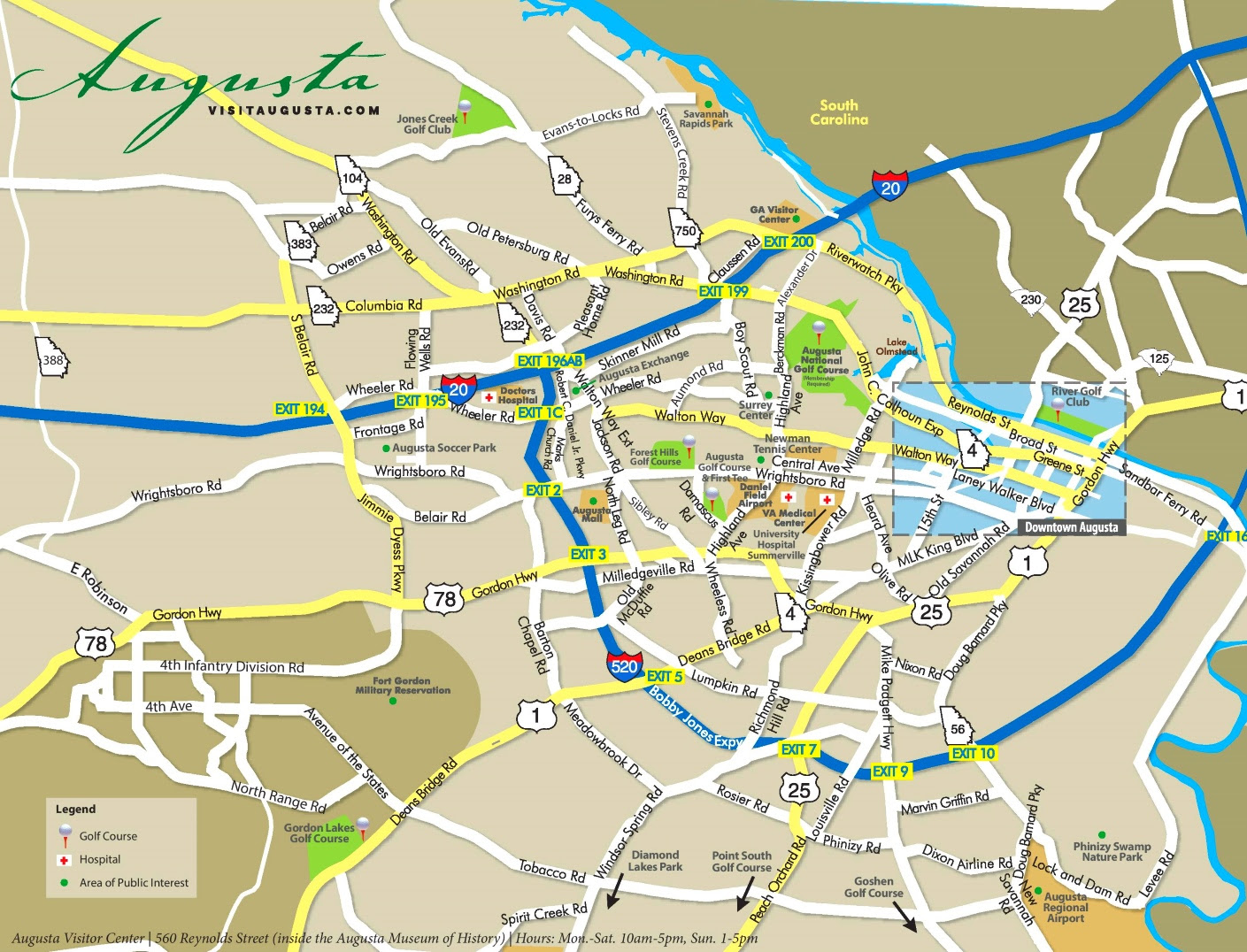 Augusta Georgia Map | Gadgets 2018