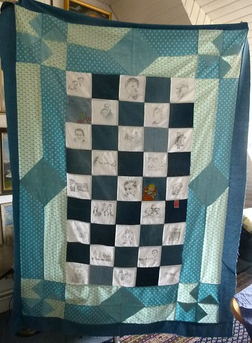Familienpatchworkdecke