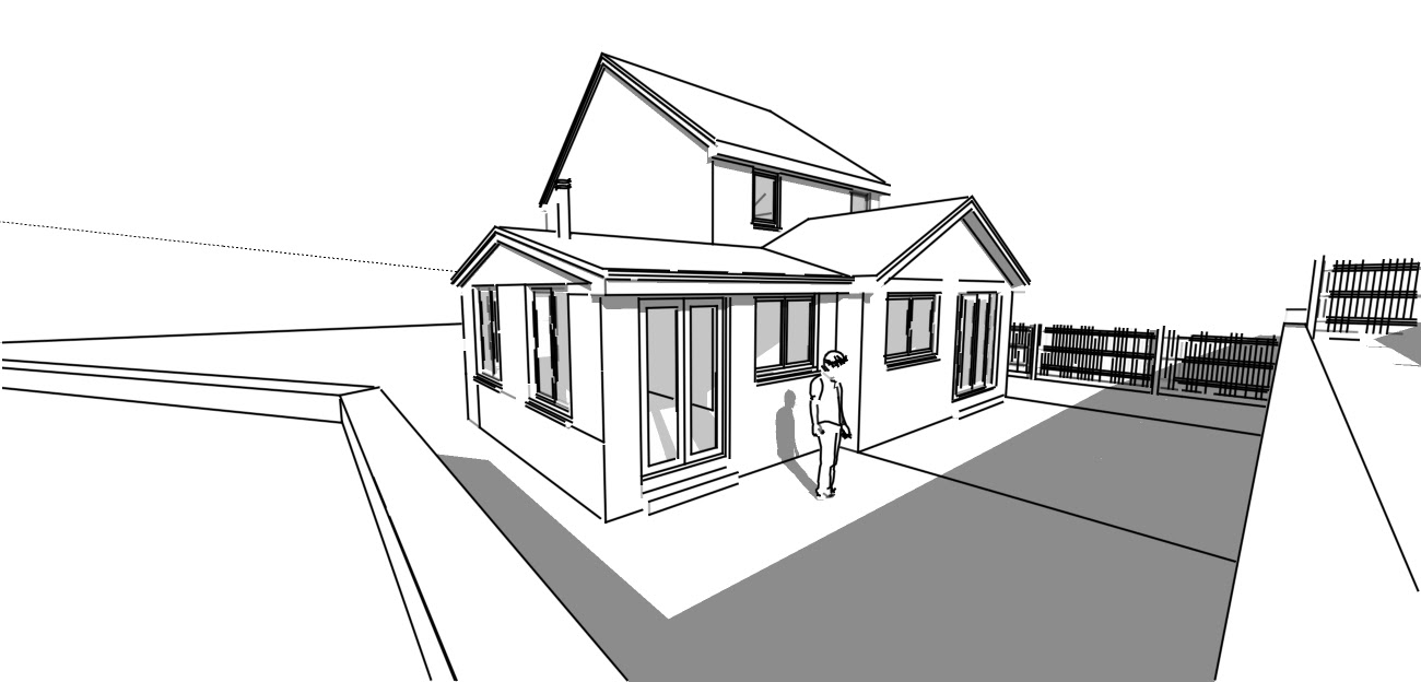 Simple Modern House Design Sketch - The popularity of modern design