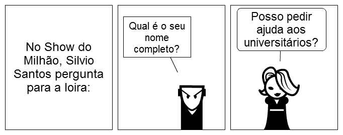 tirinha conta outra loira no show do milhão tirinha conta outra loira no show do milhão