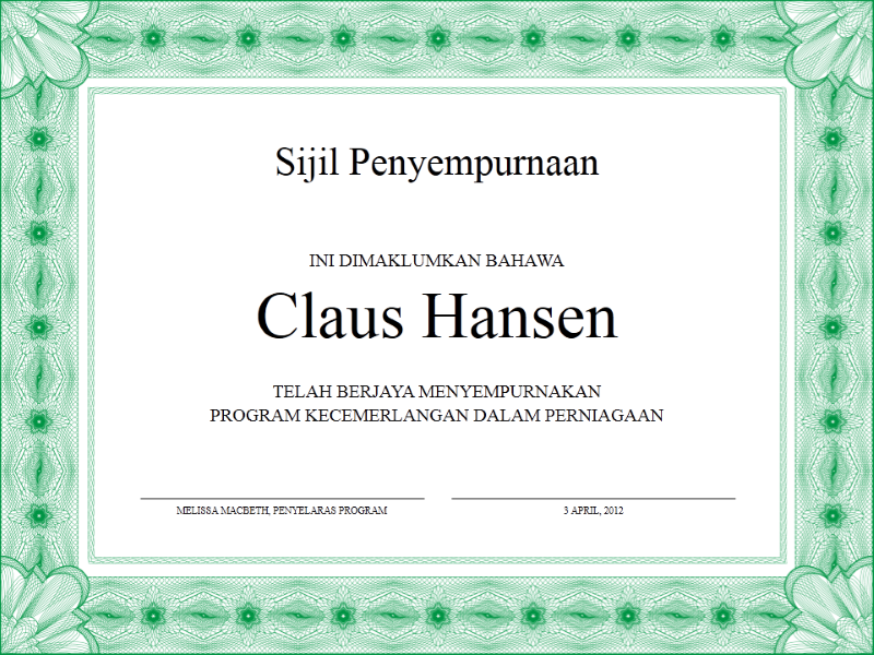 Template Surat Rasmi Microsoft Word  Contoh Pengantar x