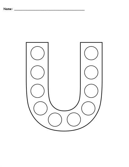 Printable Letter U Crafts