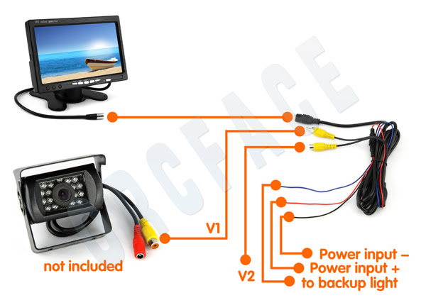 Tft color monitor схема подключения