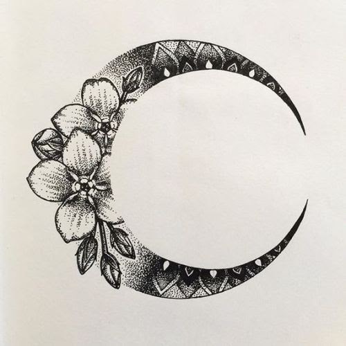 Moon Mandala Crescent Moon SVG File