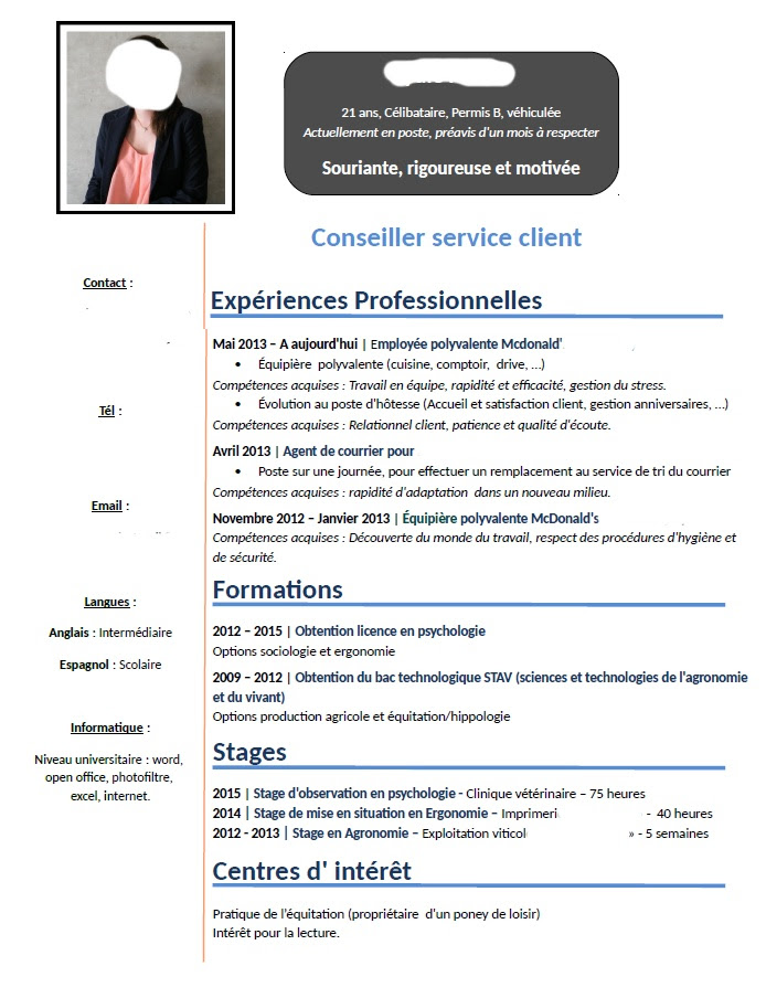 Exemple De Lettre De Motivation Stage Psychologie  herdakux