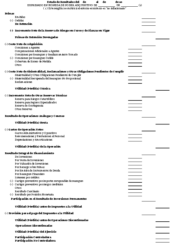 Estado De Resultados Segun Nif Ejemplo Ejemplo Sencillo Free Download