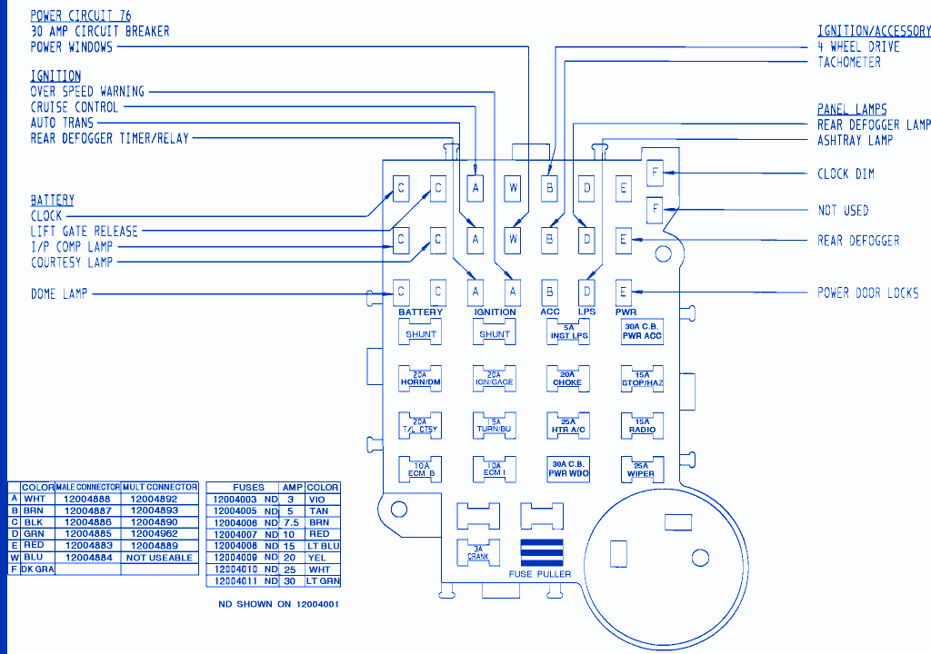 99 S10 Fuse Box Map - Wiring Diagram Networks