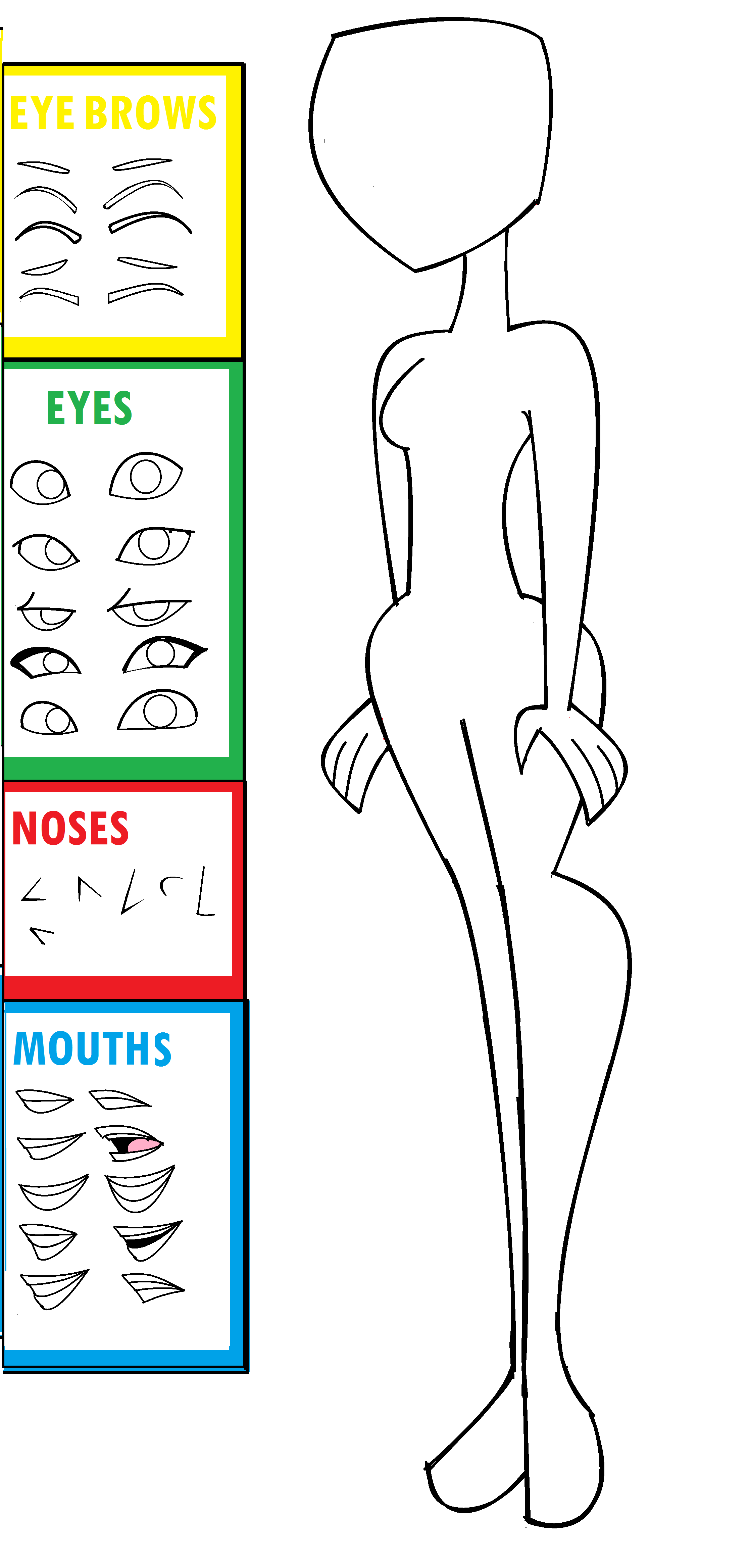 Featured image of post Body Drawing Base With Eyes If you find drawing bodies difficult try using a stick figure to begin with as a basic skeleton