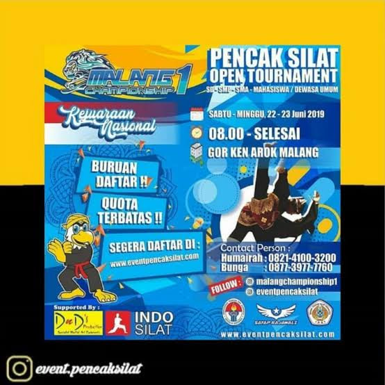 Contoh Brosur Ekstrakurikuler Pencak Silat Brosur dan