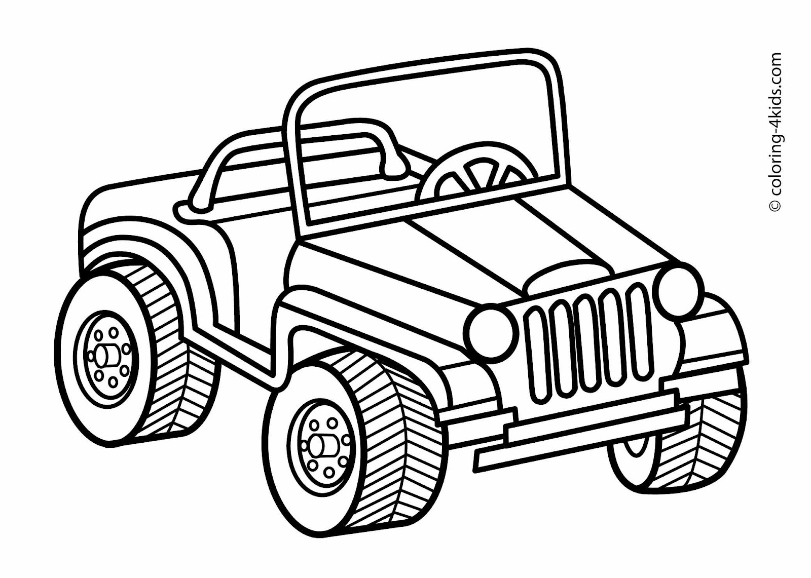 Download 184+ Jeep Car Transportation For Kids Printable Free Coloring