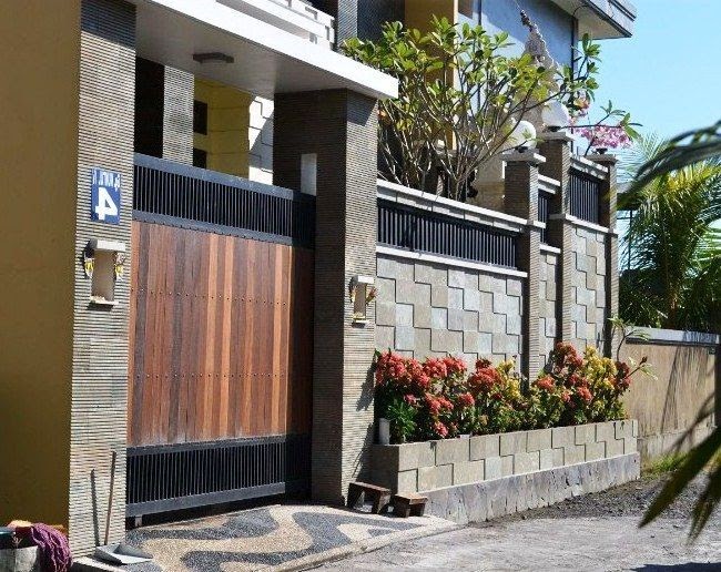 42 Pagar rumah minimalis model bali