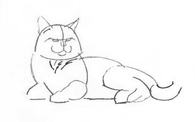как нарисовать сиамскую кошку портрет