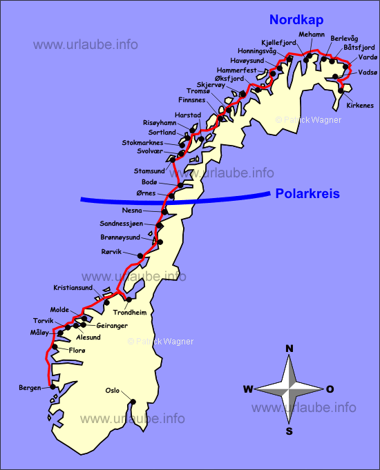 Polarkreis Norwegen Karte | Karte