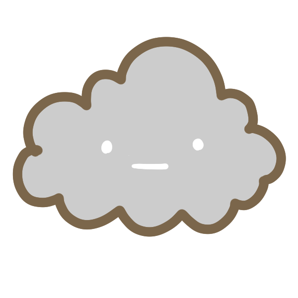かわいい動物画像 最高くもり イラスト