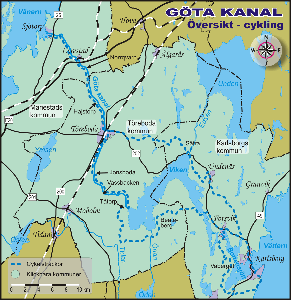 Cykla Göta Kanal Karta | Karta