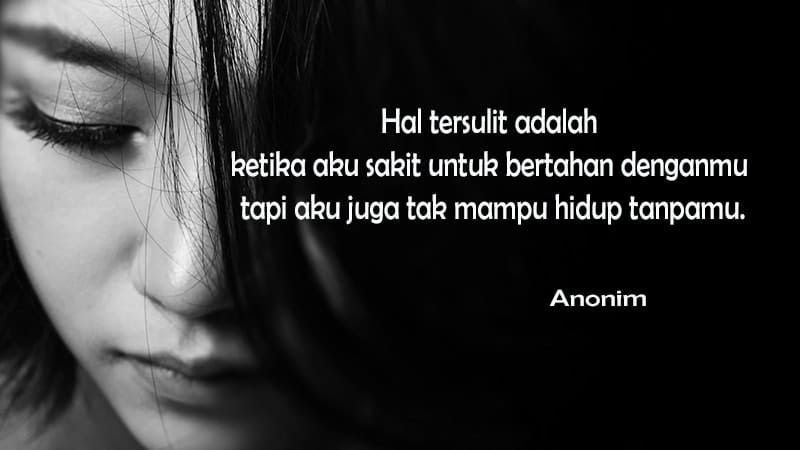 Gambar Kata Sedih Buat Pacar Belajar Menjawab