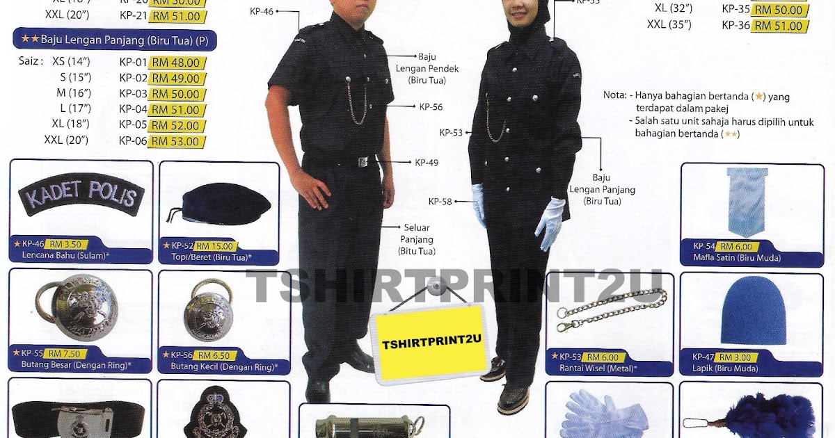 26+ Baju T Shirt Kadet Polis, Yang Populer!
