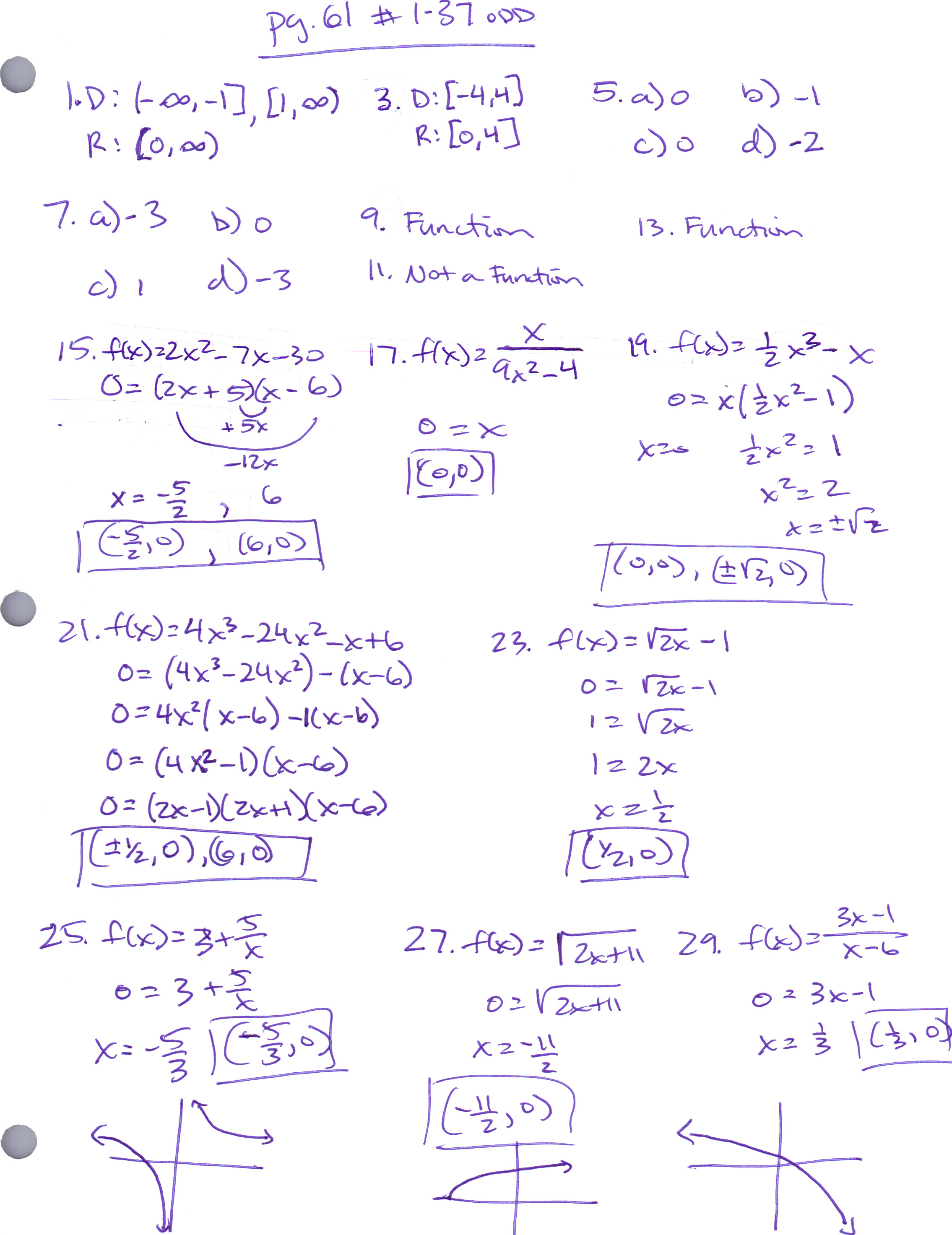 webassign homework answers precalculus