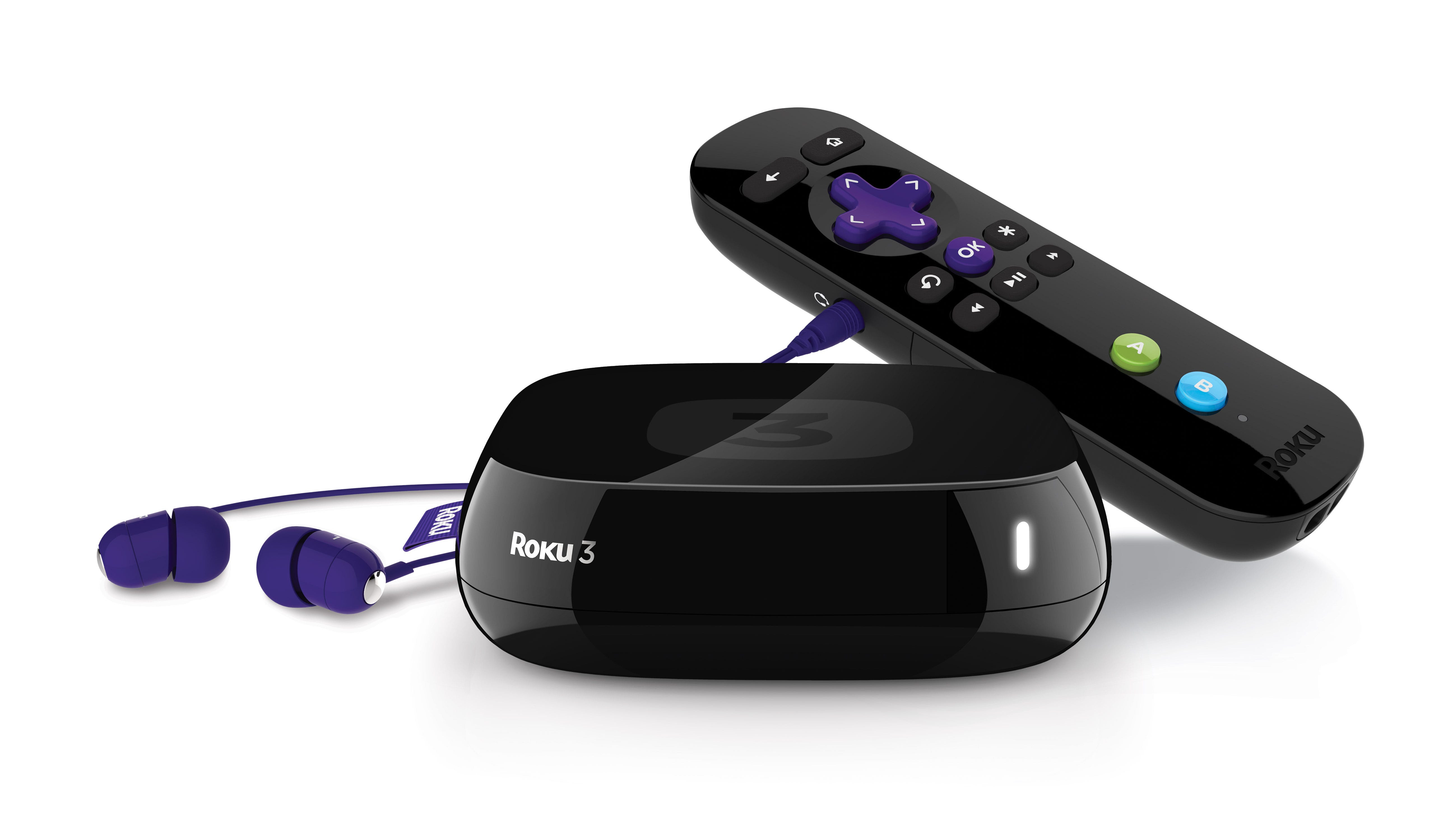 Roku 3 with Headphones