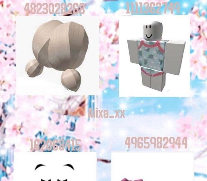 Bloxburg Face Codes : Aesthetic Hats, hair and face accessory code for