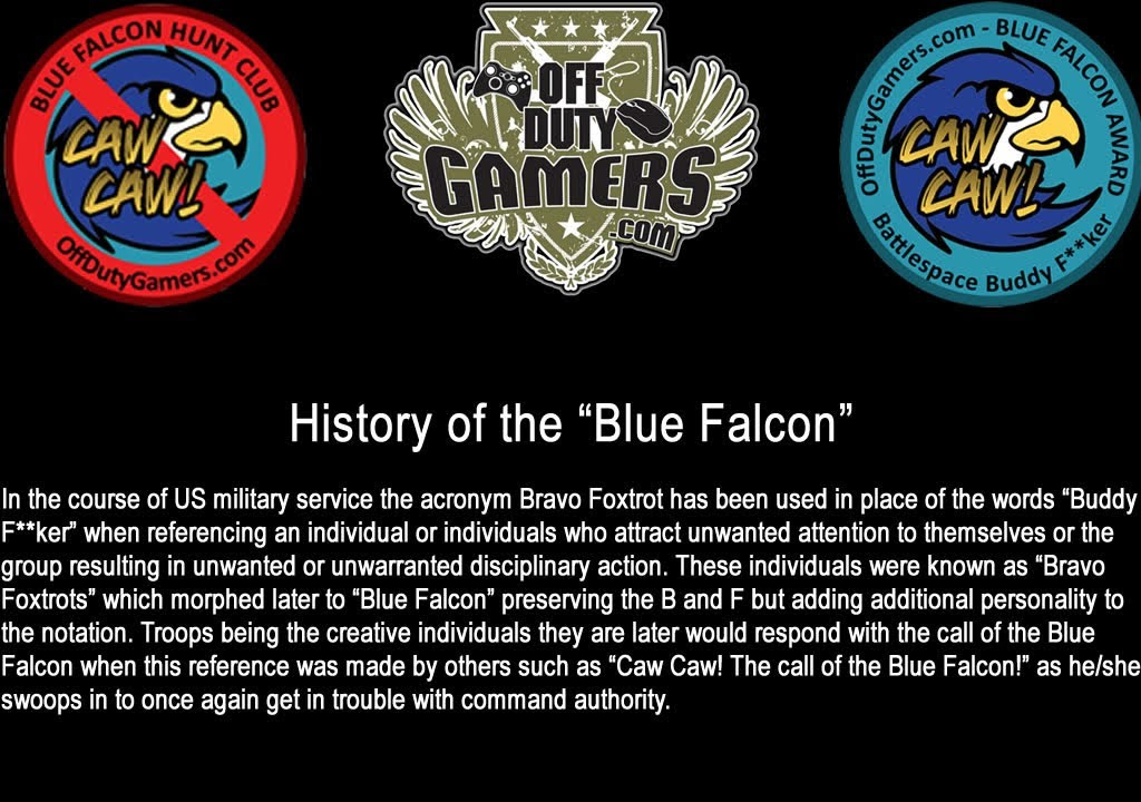 Blue Falcon Award Template - 20 minutes of how the falcon lens award