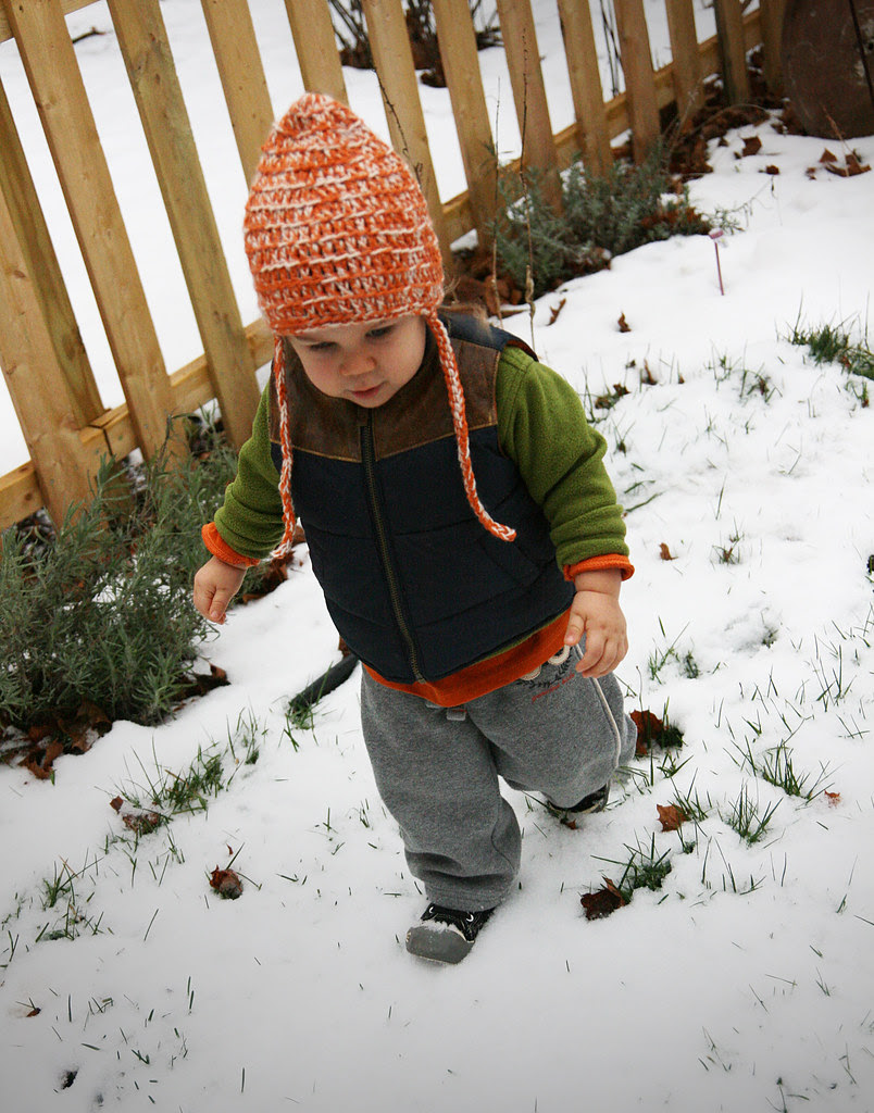 boy in snow