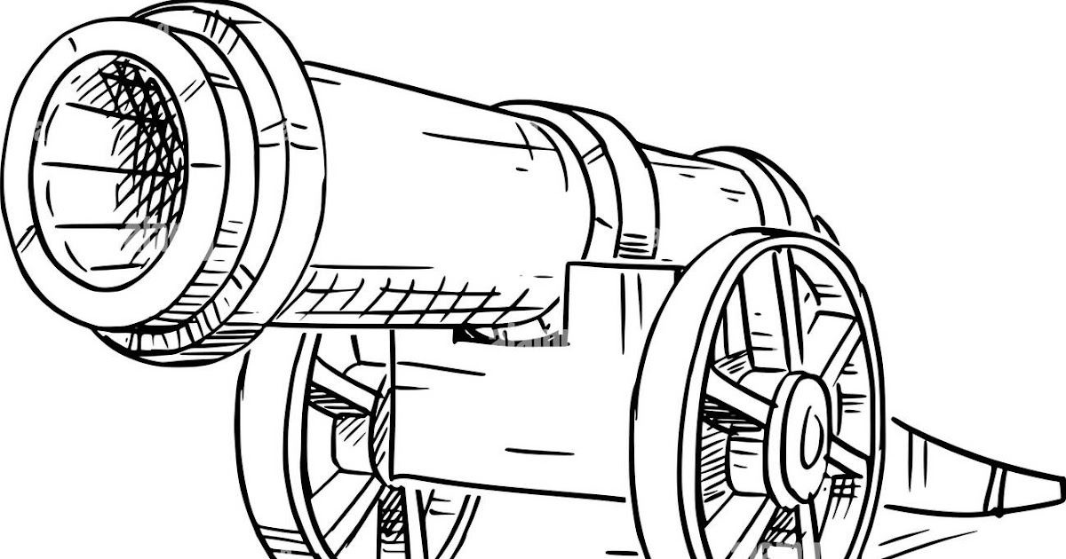 Artillery Gun Sketch - Fititnoora