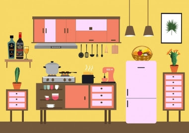 [View 31+] Get Cartoon Kitchen Background Drawing Png vector