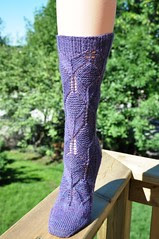 Cubist sock 1 done-front
