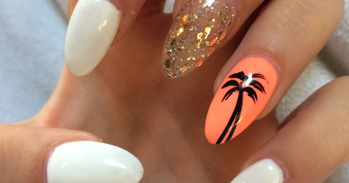 Palm Tree Acrylic Nails - wide 1