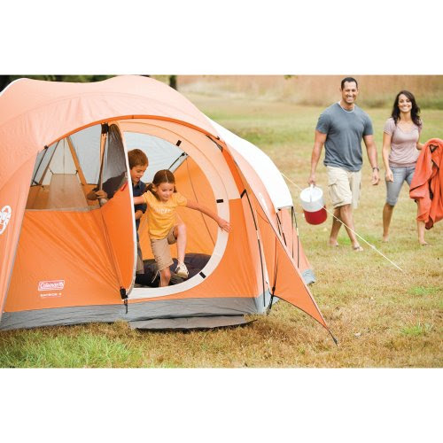 Outside Camping Tents Reviews Coleman Bayside 8Person Family Tent