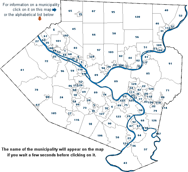 Allegheny County Maps | Map Of West